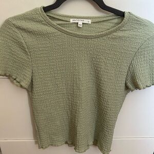 Antistar Olive Short Sleeve Women's Top